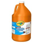 Crayola Washable Paint, Orange Paint, Classroom Supplies, 1 Gallon