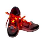 Flammi LED Nylon Shoelaces Light Up Glow in The Dark for Party Dancing Skating (Red)