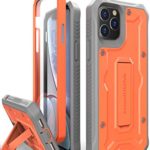 ArmadilloTek Vanguard Designed for iPhone 11 Pro Max Case (6.5 inches) Military Grade Full-Body Rugged with Kickstand and Built-in Screen Protector – Orange