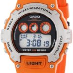 Casio Men’s W-214H-4AVCF Chronograph Orange Watch