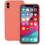 IVSUN Case for iPhone Xs Max 6.5-Inch Liquid Silicone 360 Full Protection Rubber Gel Cover Slim [ Anti-Fingerprint ] [ Scratch-Resistance ] [ Smooth Touch Feeling ] – Nectarine