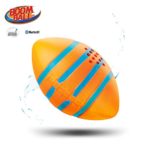 iHip Boomball Football Style Portable Outdoor Bluetooth 4.2 Speaker, Waterproof, Floatable, Shock Proof, Play and Listen to Music- Orange Color