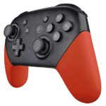 eXtremeRate Orange Replacement Handle Grips for Nintendo Switch Pro Controller, Soft Touch DIY Hand Grip Shell for Nintendo Switch Pro – Controller NOT Included
