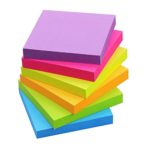 Pop Up Sticky Notes 3×3, 6 Color Bright Colorful Sticky Pad, 12 Pads/Pack, 100 Sheets/Pad, Self-Sticky Note Pads (Yellow, Green, Blue, Orange, Purple, Rose)