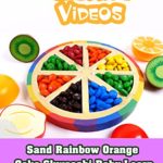 Sand Rainbow Orange Cake Skwooshi Baby Learn Colors for Children