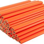Neon Orange Carpenter Pencils – (72) Count Bulk Box – Ten Color Choices, 2 Lead
