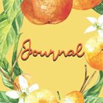 Journal: Beautiful Watercolor Oranges Journal / Notebook, Lined Pages