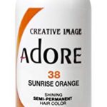 Adore Semi-Permanent Haircolor #038 Sunrise Orange 4 Ounce (118ml) (3 Pack)