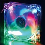 Evercool 92mm x 25mm 4 Color LED Case Fan Red Green Blue Orange