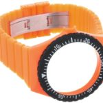 Fortis Colors C 20 24 mm Orange Silicone Watch Strap
