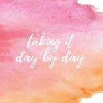 Taking it day by day – A Grief Notebook: A bereavement journal for women to write in to help you work through grief, loss and anxiety / Pink and orange watercolor edition (Healing after loss)