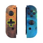 eXtremeRate Orange Star Universe Joycon Handheld Controller Housing (D-Pad Version) with Full Set Buttons, DIY Replacement Shell Case for Nintendo Switch Joy-Con – Console Shell NOT Included