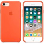 Bigmike Compatible for iPhone 7 Case, iPhone 8 Case, Soft Liquid Silicone Shock-Absorption Case with Soft Microfiber Cloth Lining Cushion for iPhone 7/8-4.7inch (Spicy Orange)