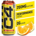 C4 Original Sugar Free Sparkling Energy Drink Orange Slice | Pre Workout Performance Drink with No Artificial Colors or Dyes | 16oz (Pack of 12)