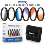 82MM Ultimaxx Professional Six Piece Gradual Color Filter Kit (Orange, Yellow, Blue, Purple, Red, Grey) for Camera Lens with 82MM Filter Thread and Protective Filter Pouch