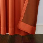 Sun Zero Becca Energy Efficient Grommet Curtain Panel, 40″ x 84″, Tangerine Orange