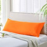 EVOLIVE Ultra Soft Microfiber PillowcasesEvolive Ultra Soft Microfiber Body Pillow Cover/Pillowcases 21″x54″ with Hidden Zipper Closure (Orange, Body Pillow Cover 21″x54″)