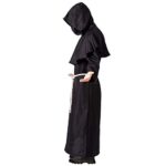 Spooktacular Creations Adult Medieval Hooded Monk Cloak Renaissance Priest Robe Halloween Costume (Extra Large)