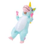 Spooktacular Creations Full Body Unicorn Inflatable Costume Adult (Blue)