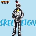 Spooktacular Creations Skelebones Costume (Small (5-7yr)) Black