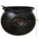 GiftExpress 8″ Black Cauldron Kettle, Cauldron Halloween Decor