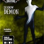 Scary Shadow Demon, 2nd Skin Deluxe Kids Costume Set for Halloween Dress up Party (Medium ( 8-10 ))
