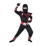 Spooktacular Creations Boys Ninja Deluxe Costume for Kids (Black, XX-Large(14-16 yrs))