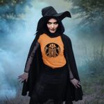 Anbech Women Halloween Graphic Basic Witch T-Shirts Funny Hocus Pocus Casual Tops Tees Short Sleeve Fall Shirt