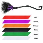 JOYIN 54.5” Witch Broom with Ribbons for Kids Halloween Wicked Witches Broomstick, Costume Parties, Photo Booth Accessory, Halloween Decorations