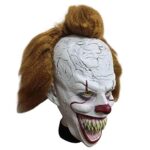 Halloween IT Pennywise Clown Mask, Halloween Outdoor Decorations for Adult Scary Mask Halloween Decor Mask Costume Cosplay, Halloween Decorations, Halloween Yard Decorations, Halloween Decor