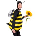 Kangaroo Bumble Bee Costume Adult with Head Piece – Halloween Costume for Women – Cute and Adjustable Halloween Costume for Girls – Fits Most Women for Theme or Costume Party