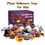 Waybla 24pcs Halloween Toys Pull Back Car Toy Assortment for Kids Halloween Party Favors Treat Bag Stuffers Goody Bag Filler Halloween Treats Prizes