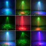 Stage Lights KisMee DJ Club Disco Party Lights Strobe Lights Sound Activated for Xmas Bar Halloween Decorations Karaoke Pub KTV Dance Gift Birthday Wedding