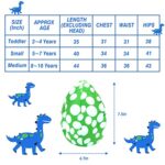 Dinosaur Costume for Kids, Halloween Costumes for Toddlers Boys Girls, T-Rex Costume for Halloween Trick or Treating
