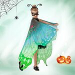 Butterfly Wings for Girls – Halloween Costume cape Kids with Mask, Antenna Headband, Butterfly Hair Clip