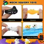 TOY Life 30 Pcs Halloween Squishy Toys Bulk Halloween Party Favors Halloween Prize Pumpkin Prefilled Mochi Squishy Toys Halloween Goodie Bag Fillers Stuffers Kawaii Squishies Fidgets Toys Girls Boys