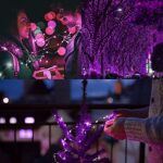 WATERGLIDE Fairy String Lights, 33ft 100 LED Halloween Purple Lights Battery Operated, Timer & 8 Lighting Modes with Remote, Waterproof for Indoor Outdoor Christmas Holiday Party Decorations, 1 Pack