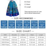 Mirabel Costume for Girls,Mirabel Dress Isabella Costume Halloween Costume Outfit for Kids (4-5Years)