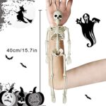 Halloween Skeletons Decorations Full Body Posable Joints 15” Skeletons 2 Pack