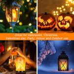Y- STOP LED Flame Light Bulb, Upgraded 4 Modes Fire Light Bulbs with Upside Down Effect, E26 Base Flickering Light Bulbs for Halloween Decorations, Christmas, Outdoor, Indoor, Home Decor (2 Pack)
