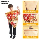 WATCPNO Pizza Costume Halloween Costume for Unisex Child Food Pizza Slice Costume for Kids Halloween Cosplay ,One Size