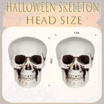 10 Pieces Mini Halloween Skulls Heads Skull Decor for Halloween Party, Halloween Decor Props, Table Decor Outdoor Halloween Home Decor Gift