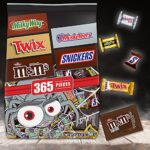 M&M’S, SNICKERS, TWIX, MILKY WAY & 3 MUSKETEERS Bulk Halloween Candy Assortment – 104.27oz/365ct