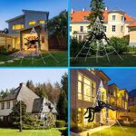 AODINI Spider Web Halloween Decorations, 16 ×15 Feet Giant Triangular Spider Web Plus a Fake Big Spider, Suitable for Indoor and Outdoor Yard Haunted House Party Halloween Decor