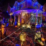 Halloween Spider Web Halloween Decorations Outdoor + Giant Spider Outdoor Halloween Decorations for Halloween Outdoor Decorations