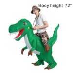 GOOSH Inflatable Costume for Adults, Halloween Costumes Men Women Dinosaur Rider, Blow Up Costume for Unisex Godzilla Toy