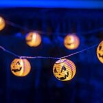 Joyin Halloween Pumpkin String Lights Decorations , 10FT 12 LEDs Light Up Orange Pumpkin Lantern Lights, 3D Jack-O-Lantern Halloween Lights for Halloween for Party Patio Indoor Outdoor Decorations