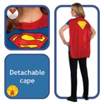 Rubie’s womens Dc Comics Women’s Supergirl T-shirt With Cape Adult Sized Costumes, As Shown, Small US
