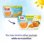 Dole Fruit Bowls Mandarin Oranges in 100% Juice, Gluten Free Healthy Snack, 4 Oz, 24 Total Cups