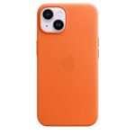 Apple iPhone 14 Leather Case with MagSafe – Orange